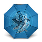 Aboriginal Ocean Whale Umbrella Dot Art Dreamtime Tree of Life