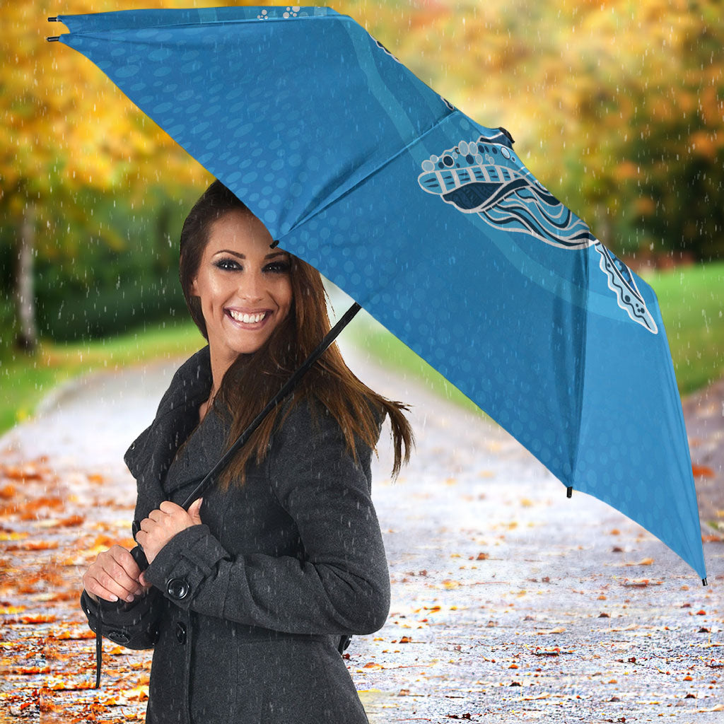 Aboriginal Ocean Whale Umbrella Dot Art Dreamtime Tree of Life