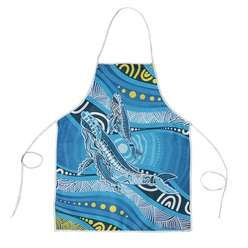 Aboriginal Ocean Whale Apron Dot Art Dreamtime Style