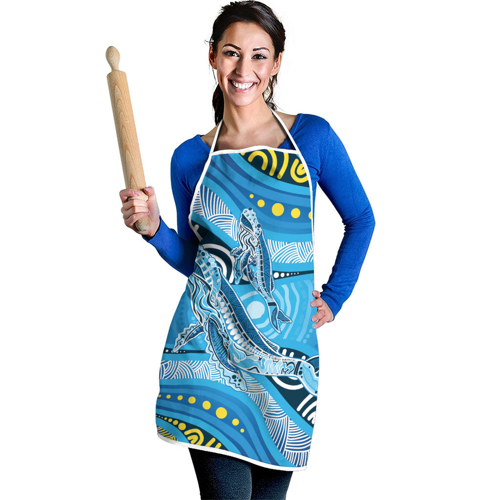 Aboriginal Ocean Whale Apron Dot Art Dreamtime Style