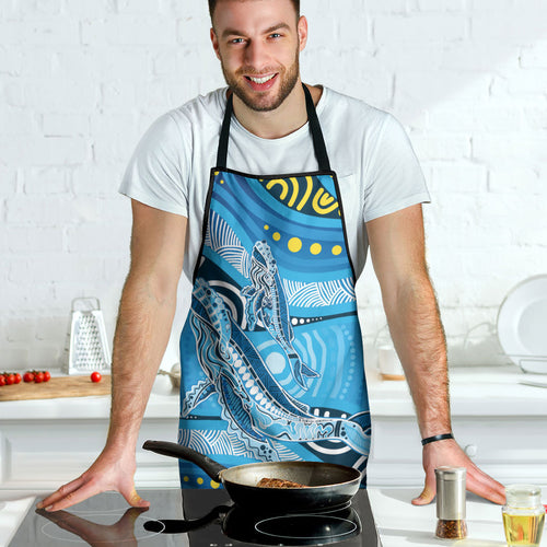 Aboriginal Ocean Whale Apron Dot Art Dreamtime Style