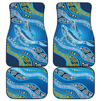 Aboriginal Ocean Whale Car Mats Dot Art Dreamtime Style