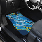 Aboriginal Ocean Whale Car Mats Dot Art Dreamtime Style