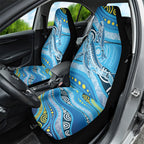 Aboriginal Ocean Whale Car Seat Cover Dot Art Dreamtime Style