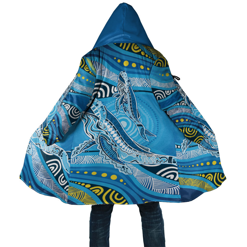 Aboriginal Ocean Whale Cloak Dot Art Dreamtime Style