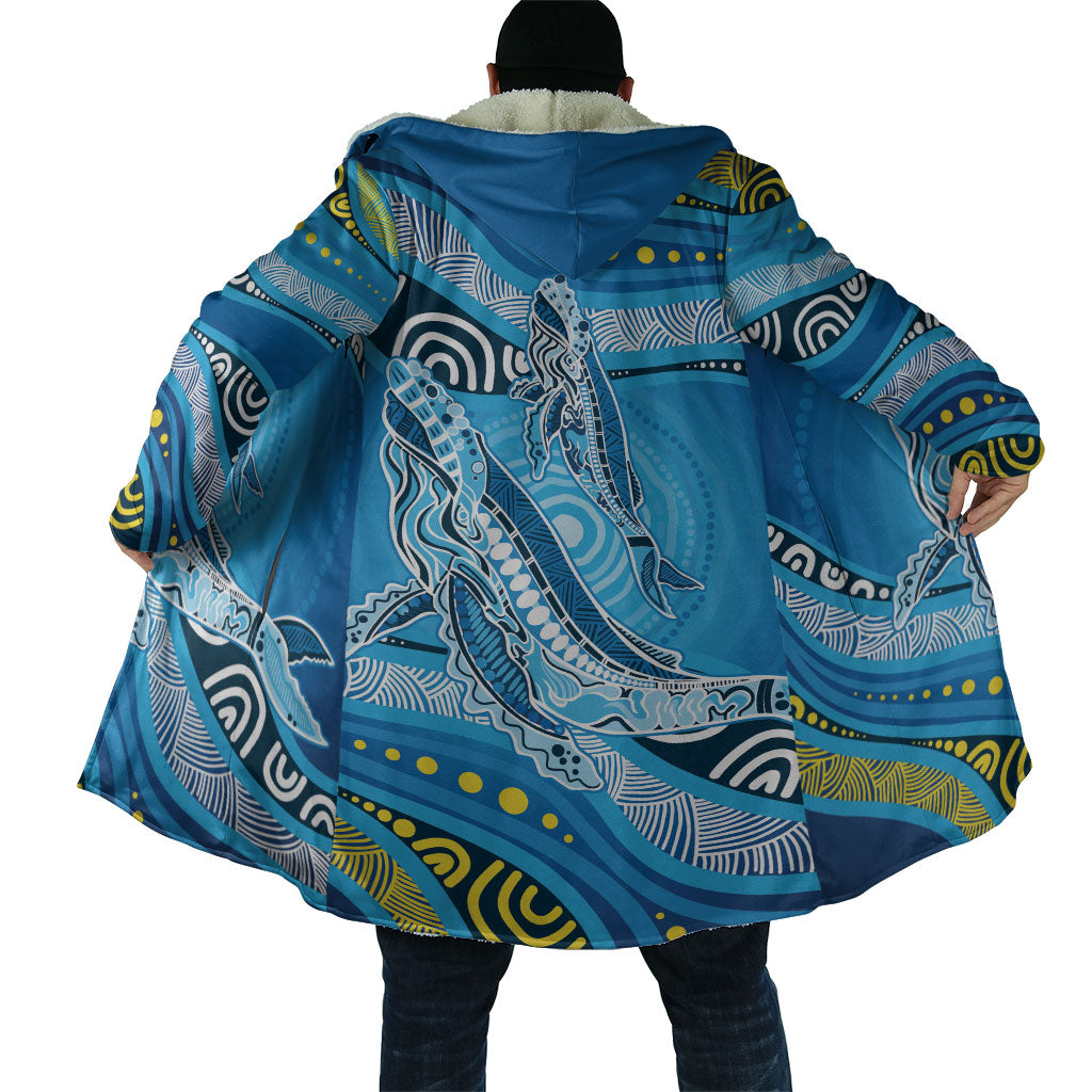 Aboriginal Ocean Whale Cloak Dot Art Dreamtime Style