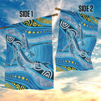 Aboriginal Ocean Whale Garden Flag Dot Art Dreamtime Style