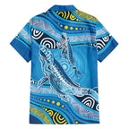 Aboriginal Ocean Whale Hawaiian Shirt Dot Art Dreamtime Style
