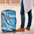 Aboriginal Ocean Whale Luggage Cover Dot Art Dreamtime Style