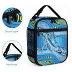 Aboriginal Ocean Whale Lunch Bag Dot Art Dreamtime Style