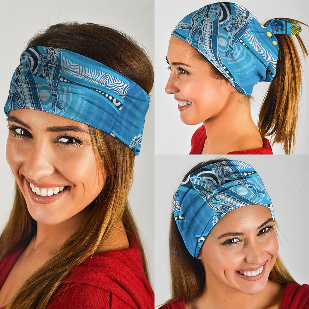 Aboriginal Ocean Whale Neck Gaiter Dot Art Dreamtime Style
