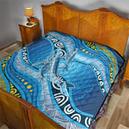 Aboriginal Ocean Whale Quilt Dot Art Dreamtime Style