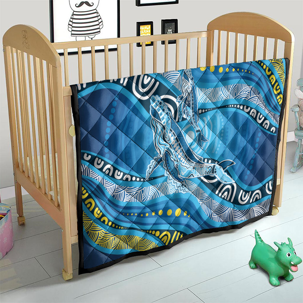 Aboriginal Ocean Whale Quilt Dot Art Dreamtime Style