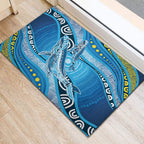 Aboriginal Ocean Whale Rubber Doormat Dot Art Dreamtime Style