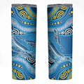 Aboriginal Ocean Whale Skinny Tumbler Dot Art Dreamtime Style