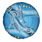 Aboriginal Ocean Whale Spare Tire Cover Dot Art Dreamtime Style
