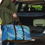 Aboriginal Ocean Whale Travel Bag Dot Art Dreamtime Style