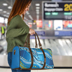 Aboriginal Ocean Whale Travel Bag Dot Art Dreamtime Style