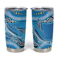 Aboriginal Ocean Whale Tumbler Cup Dot Art Dreamtime Style