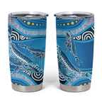 Aboriginal Ocean Whale Tumbler Cup Dot Art Dreamtime Style