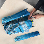 Aboriginal Ocean Whale Umbrella Dot Art Dreamtime Style
