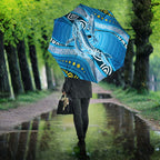 Aboriginal Ocean Whale Umbrella Dot Art Dreamtime Style