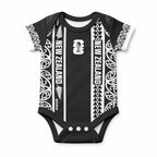 Custom New Zealand Football White Fern Supporter Baby Onesie