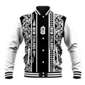 Custom New Zealand Football White Fern Supporter Baseball Jacket