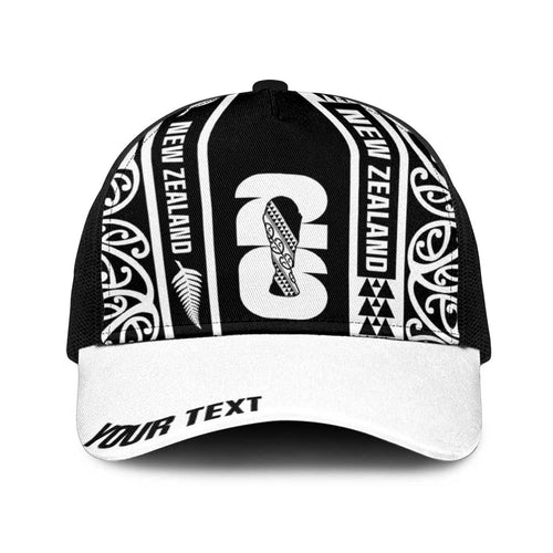 Personalised New Zealand Football White Fern Supporter Baseball Net Cap