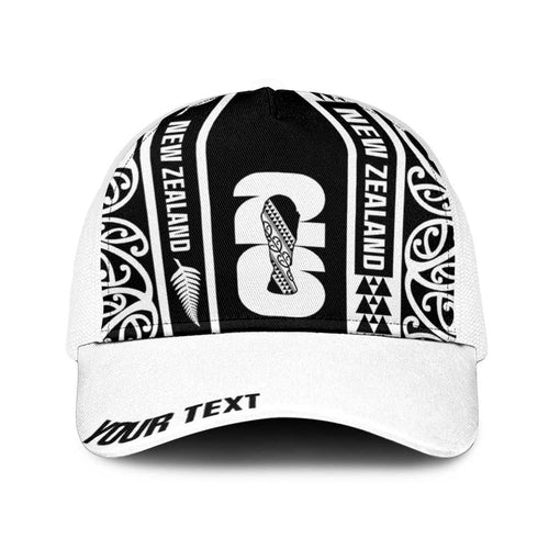 Personalised New Zealand Football White Fern Supporter Baseball Net Cap