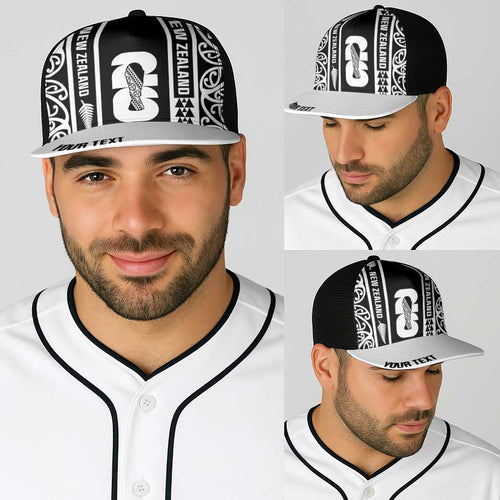 Personalised New Zealand Football White Fern Supporter Baseball Net Cap