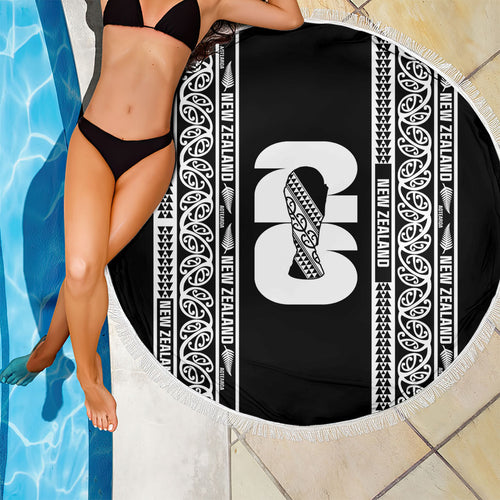 New Zealand Football White Fern Supporter Beach Blanket