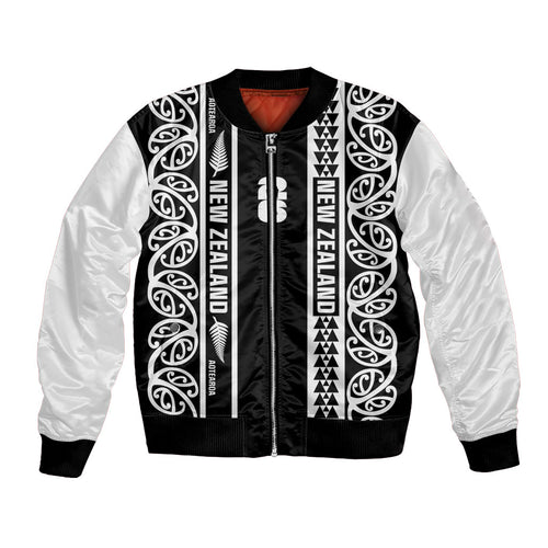 Custom New Zealand Football White Fern Supporter Bomber Jacket