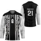 Custom New Zealand Football White Fern Supporter Hockey Jersey