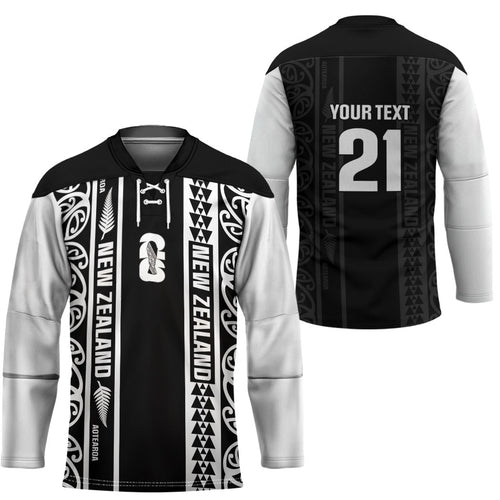 Custom New Zealand Football White Fern Supporter Hockey Jersey