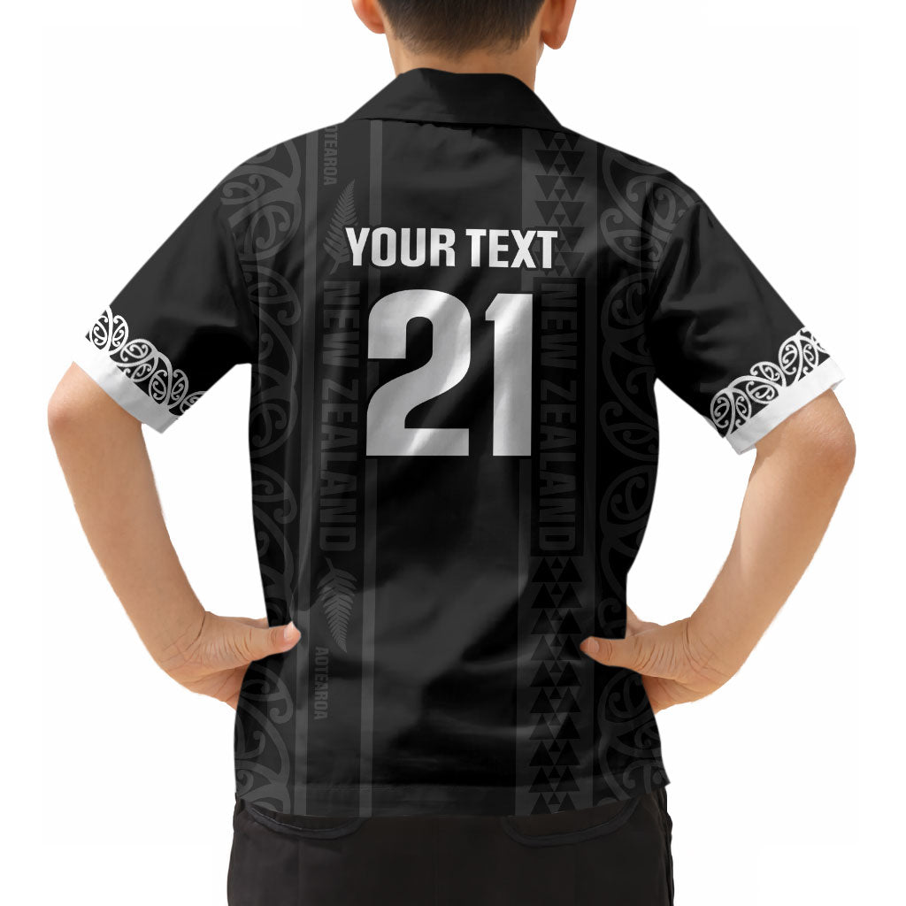 Custom New Zealand Football White Fern Supporter Kid Hawaiian Shirt LT9