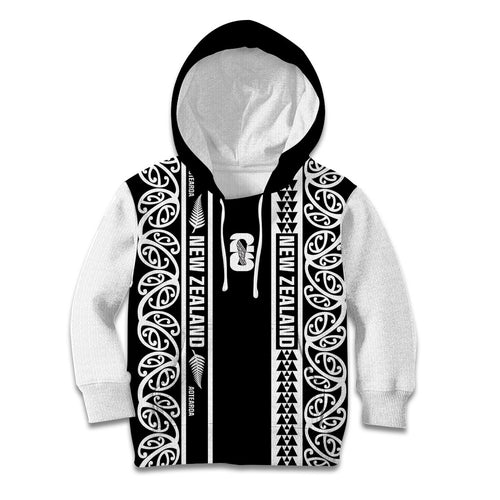 Custom New Zealand Football White Fern Supporter Kid Hoodie