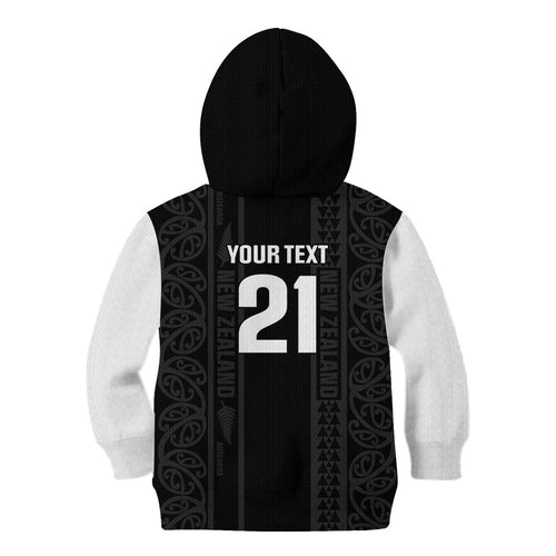 Custom New Zealand Football White Fern Supporter Kid Hoodie