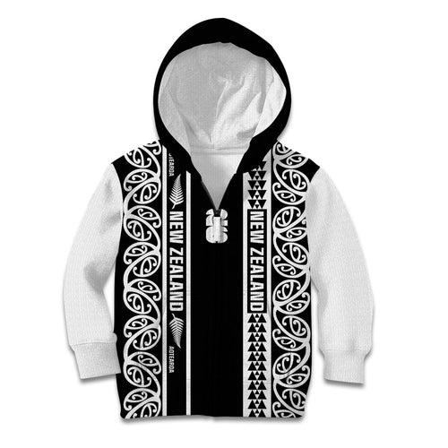 Custom New Zealand Football White Fern Supporter Kid Hoodie