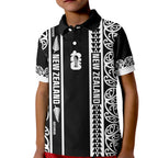 Custom New Zealand Football White Fern Supporter Kid Polo Shirt