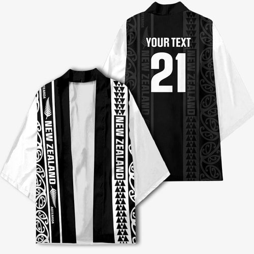 Custom New Zealand Football White Fern Supporter Kimono