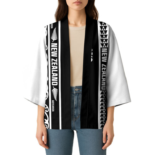 Custom New Zealand Football White Fern Supporter Kimono