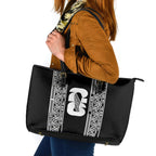 New Zealand Football White Fern Supporter Leather Tote Bag