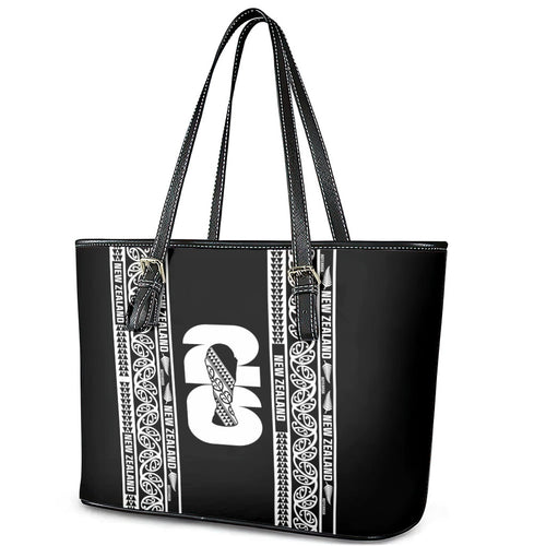 New Zealand Football White Fern Supporter Leather Tote Bag