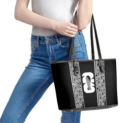 New Zealand Football White Fern Supporter Leather Tote Bag