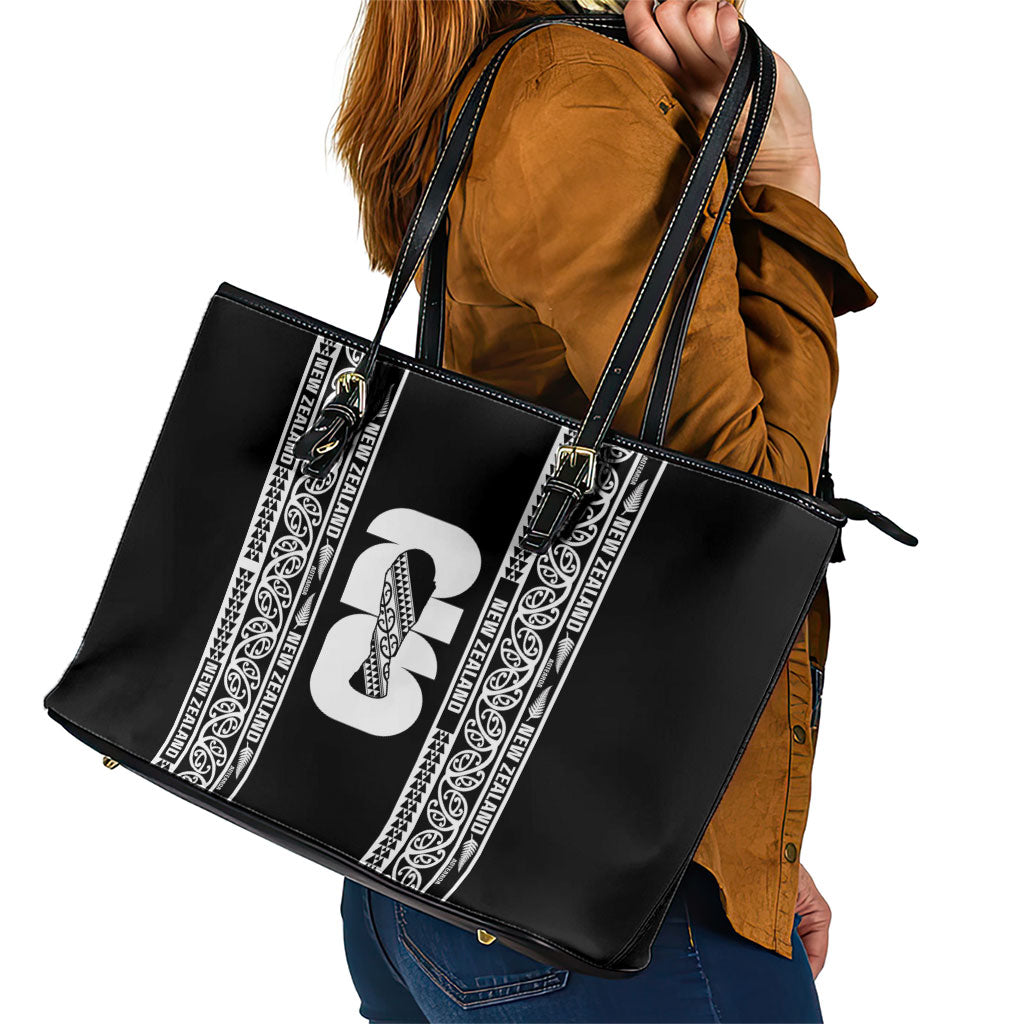New Zealand Football White Fern Supporter Leather Tote Bag