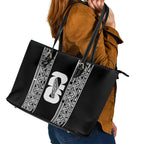 New Zealand Football White Fern Supporter Leather Tote Bag