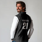 Custom New Zealand Football White Fern Supporter Long Sleeve Polo Shirt