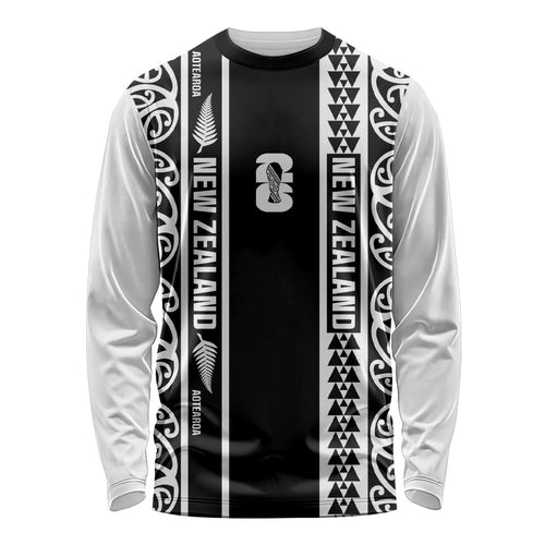 Custom New Zealand Football White Fern Supporter Long Sleeve Shirt