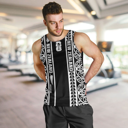 Custom New Zealand Football White Fern Supporter Men Tank Top